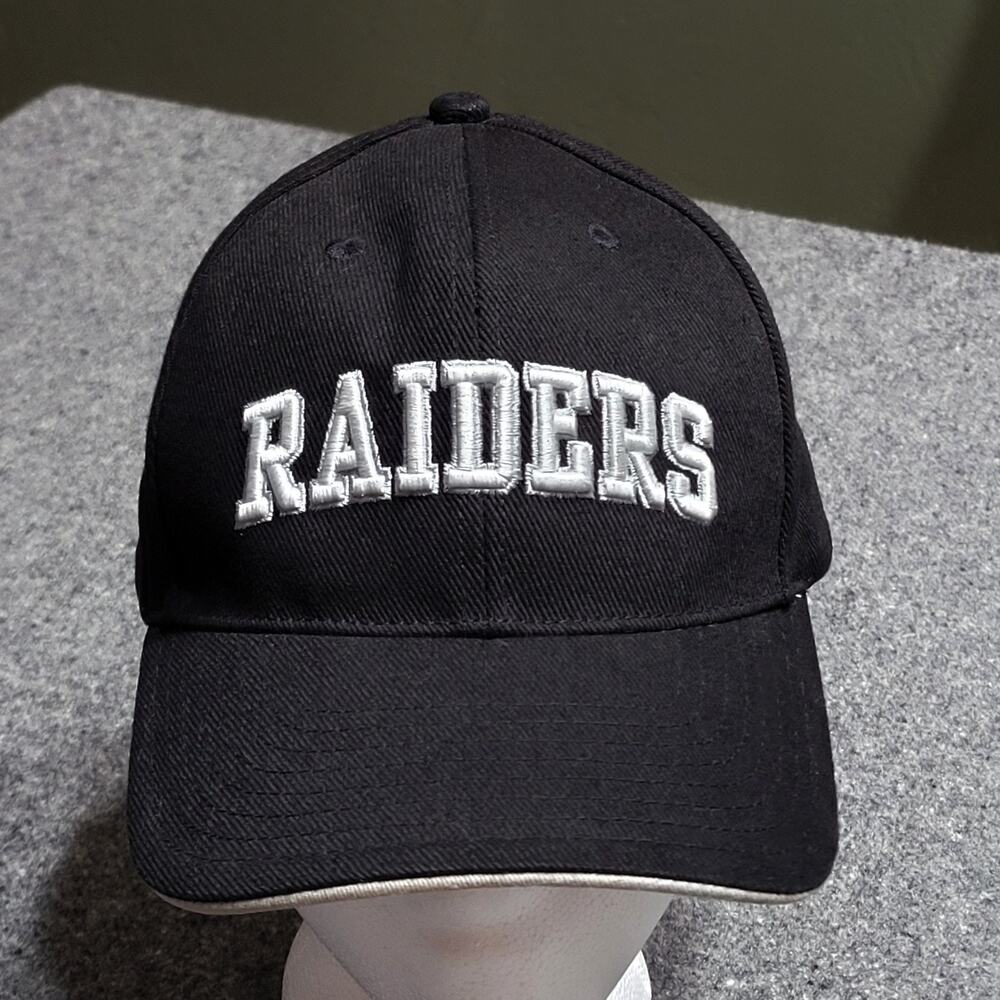Las Vegas Raiders Hat Baseball Cap Mens Black Curved Bill Low Profile Oakland